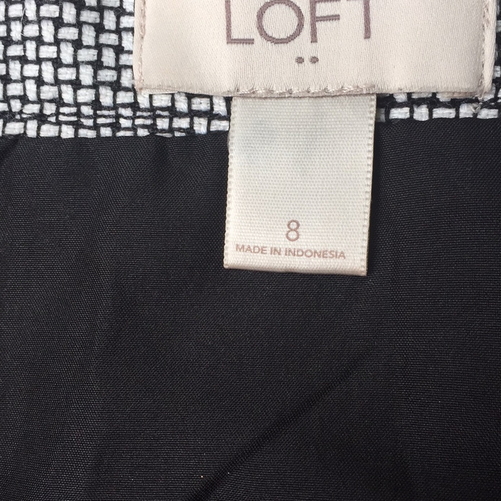 Size 8 Loft skirt black and white - Picture 4 of 4